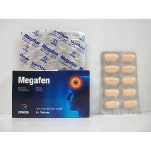 Megafen ( ibuprofen + paracetamol ) 20 tablets 